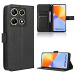 Custodia in pelle con trama a diamante per Infinix Note 30i e Note 30 Pro