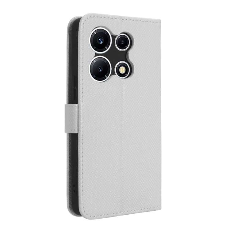 Custodia per telefono in pelle con trama a diamante, For Infinix Note 30 VIP