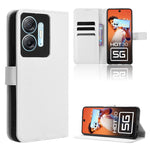 Custodia in pelle con trama a diamante per Infinix Hot 30 5G e modelli