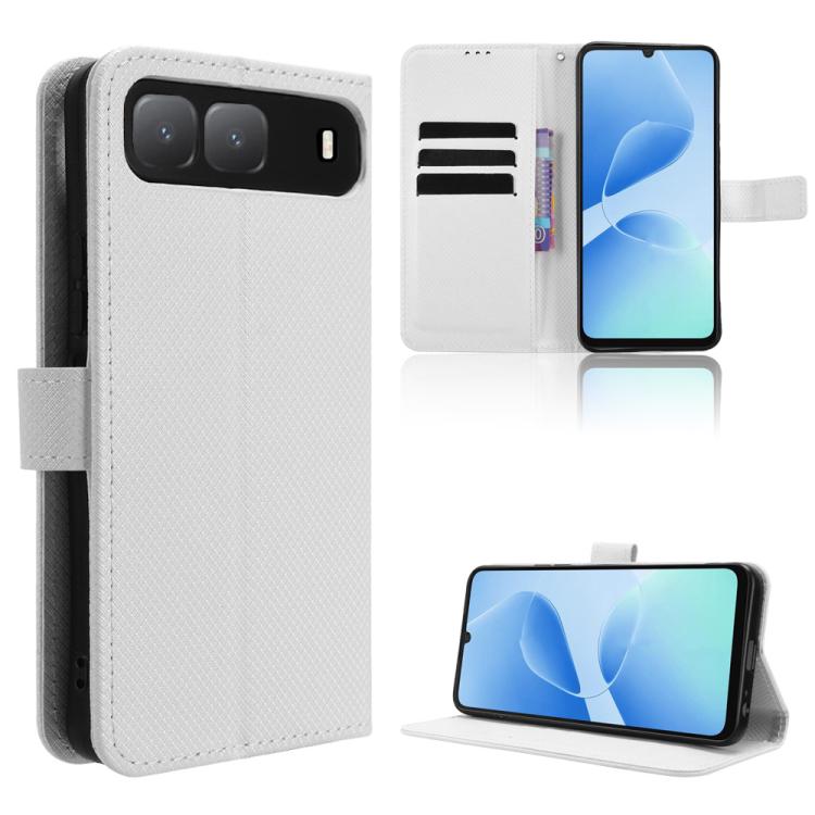 Custodia in pelle con trama a diamante per Infinix Smart 20 4G
