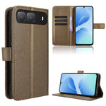 Custodia in pelle con trama a diamante per Infinix Smart 20 4G
