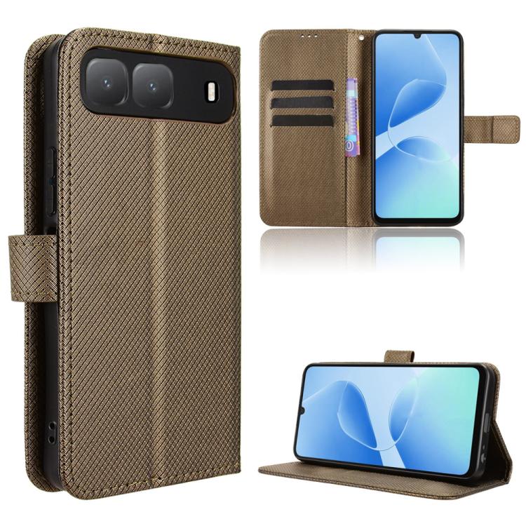 Custodia in pelle con trama a diamante per Infinix Smart 20 4G