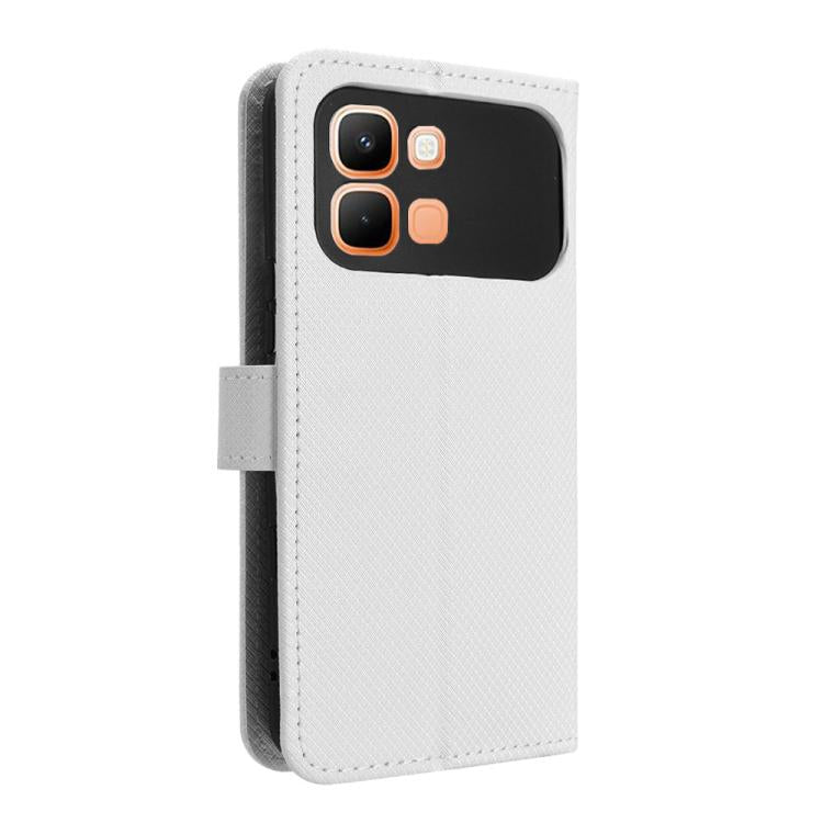 Custodia in pelle con trama a diamante per Infinix Smart 20 4G