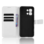 Custodia in pelle con trama a diamante per Infinix Smart 20 4G