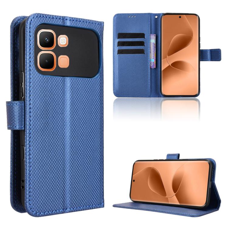 Custodia in pelle con trama a diamante per Infinix Smart 20 4G