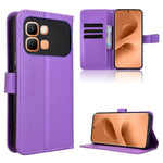 Custodia in pelle con trama a diamante per Infinix Smart 20 4G