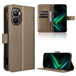 Custodia in pelle con trama a diamante per Infinix GT 50 Pro 5G