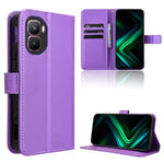 Custodia in pelle con trama a diamante per Infinix GT 50 Pro 5G