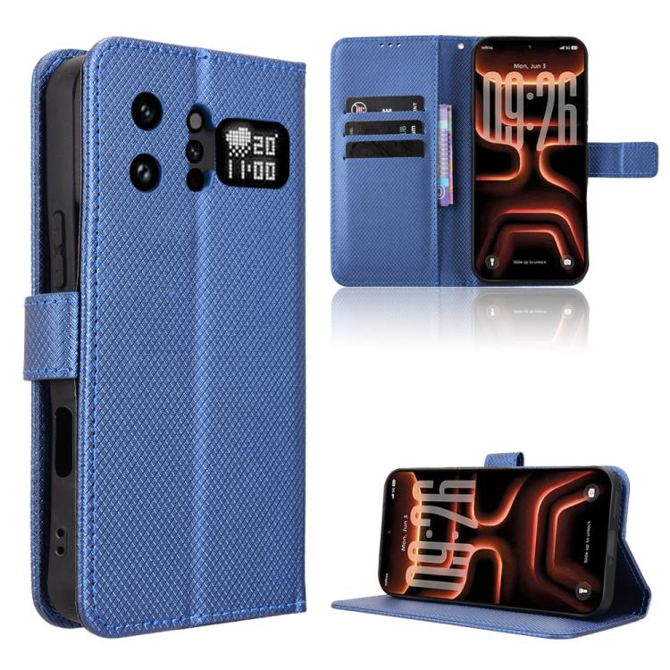 Custodia in pelle con trama a diamante per Infinix GT 50 Pro 5G