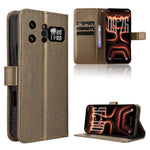 Custodia in pelle con trama a diamante per Infinix GT 50 Pro 5G