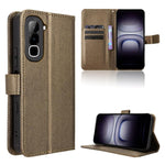 Custodia in pelle con trama a diamante per Infinix GT 50 Pro 5G