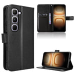 Custodia in pelle con trama a diamante per Infinix GT 50 Pro 5G