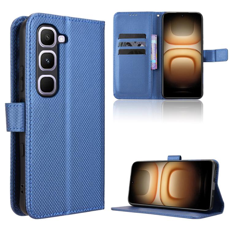 Custodia in pelle con trama a diamante per Infinix GT 50 Pro 5G