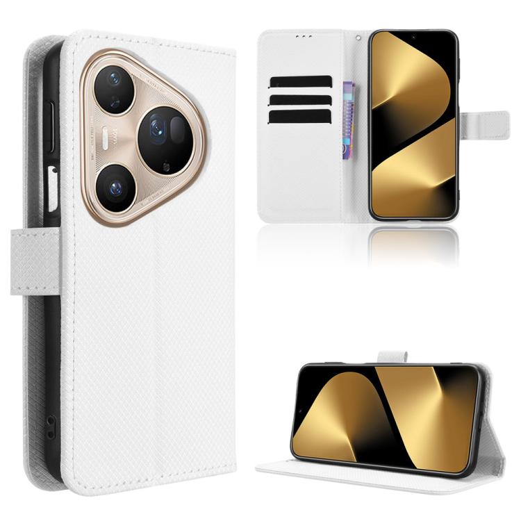 Custodia in pelle con trama a diamante per Huawei Nova 15 Pro e Nova 15 Ultra
