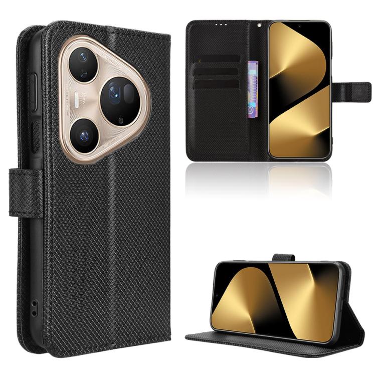 Custodia in pelle con trama a diamante per Huawei Nova 15 Pro e Nova 15 Ultra