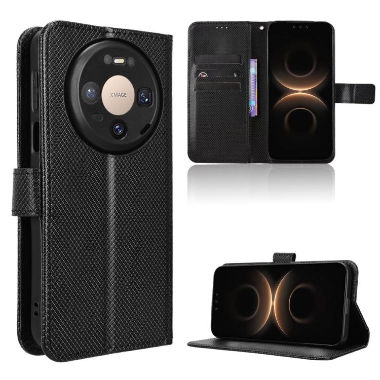 Custodia in pelle con trama a diamante per Huawei Nova 15 Pro e Nova 15 Ultra