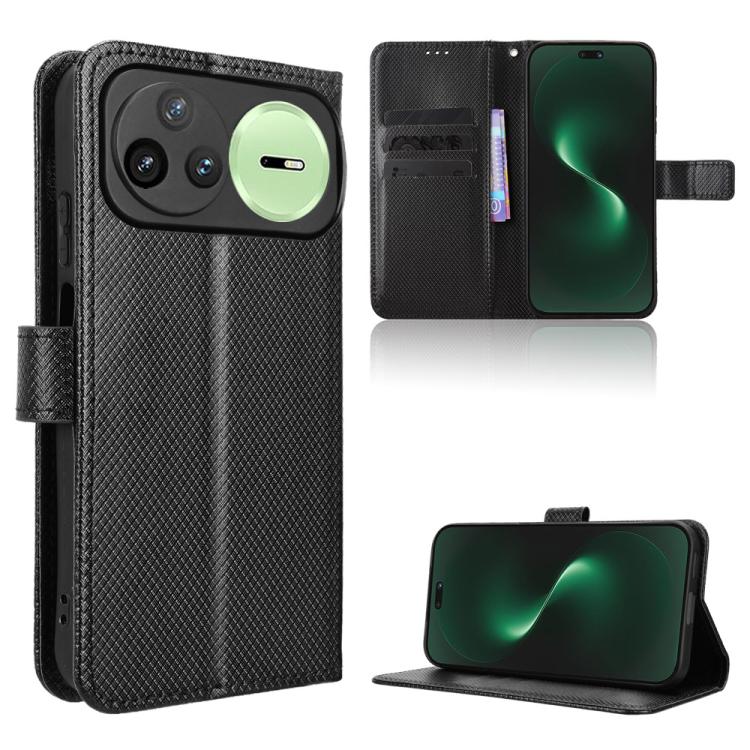 Custodia in pelle con trama a diamante per Huawei Nova 15 Pro e Nova 15 Ultra