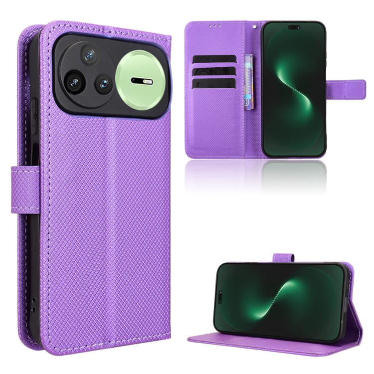 Custodia in pelle con trama a diamante per Huawei Nova 15 Pro e Nova 15 Ultra