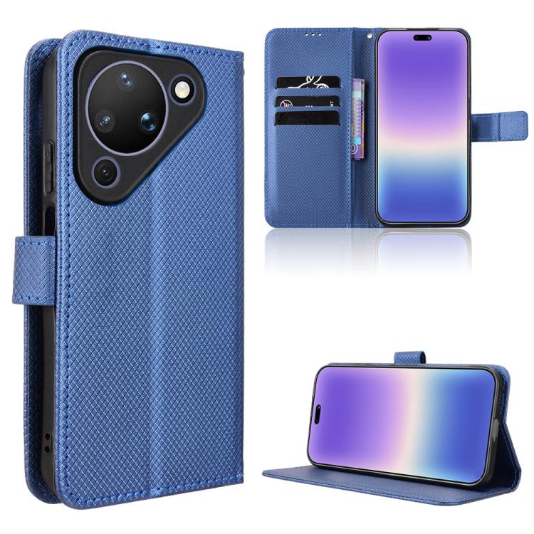 Custodia in pelle con trama a diamante per Huawei Enjoy 90 Pro Max 5G e nova 15