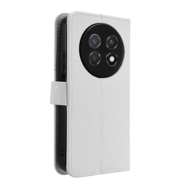 Custodia in pelle con trama a diamante per Huawei Enjoy 90 Pro Max 5G e nova 15