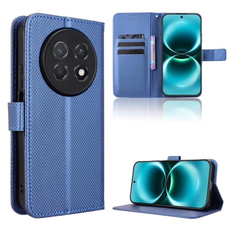 Custodia in pelle con trama a diamante per Huawei Enjoy 90 Pro Max 5G e nova 15