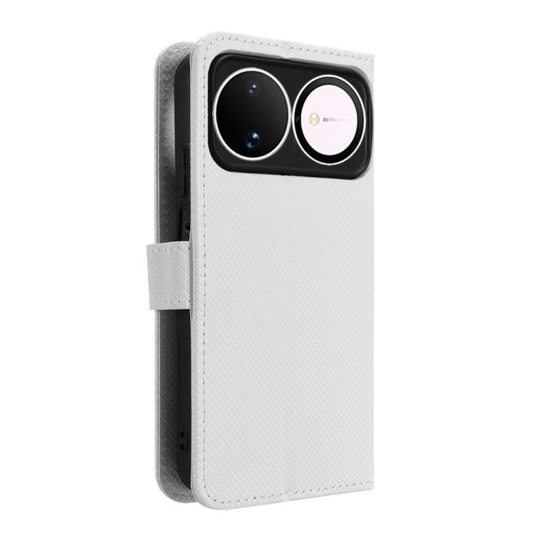 Custodia in pelle con trama a diamante per Huawei nova Y74 4G e modelli