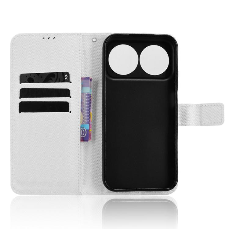 Custodia in pelle con trama a diamante per Huawei nova Y74 4G e modelli