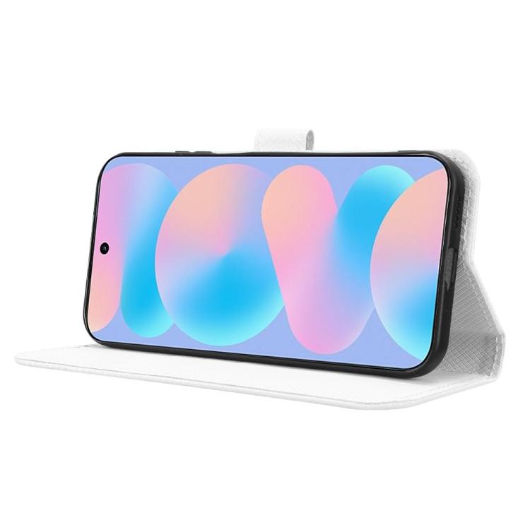 Custodia in pelle con trama a diamante per Huawei nova Y74 4G e modelli