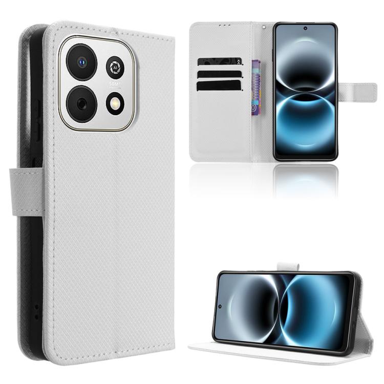 Custodia in pelle con trama a diamante per Huawei nova Y74 4G e modelli