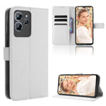 Custodia per telefono in pelle con trama a diamante, For Oukitel C32