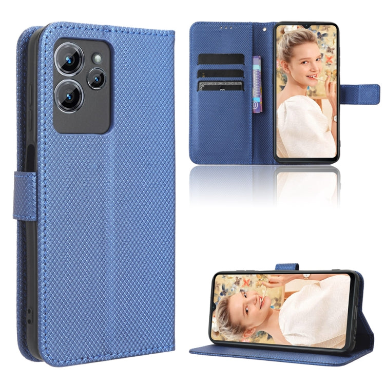 Custodia per telefono in pelle con trama a diamante, For Oukitel C32