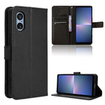 Custodia in pelle con trama a diamante per Sony Xperia 1 VI 2024 e modelli