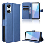 Custodia in pelle con trama a diamante per Sony Xperia 1 VI 2024 e modelli