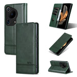 AZNS Custodia per telefono in pelle a conchiglia con struttura in vitello magnetico, For Huawei Pura 70 Pro / 70 Pro+, For Huawei Pura 70 Pro / 70 Pro+ Fine Hole, For Huawei Pura 70 Ultra, For Huawei Enjoy 70 Pro/nova 12i