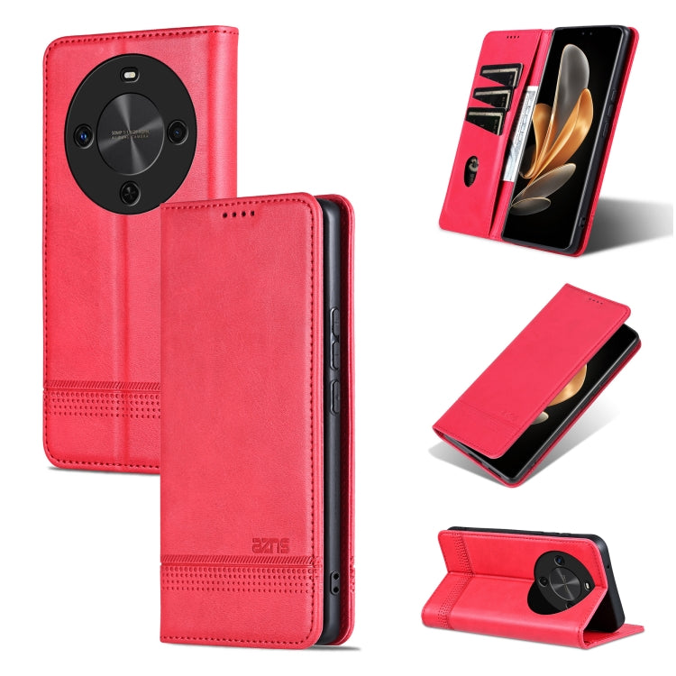 AZNS Custodia per telefono in pelle a conchiglia con struttura in vitello magnetico, For Huawei Mate 70 Pro / 70 Pro+, For Huawei Mate 70, For Huawei nova 13 Pro, For Huawei Maimang 30