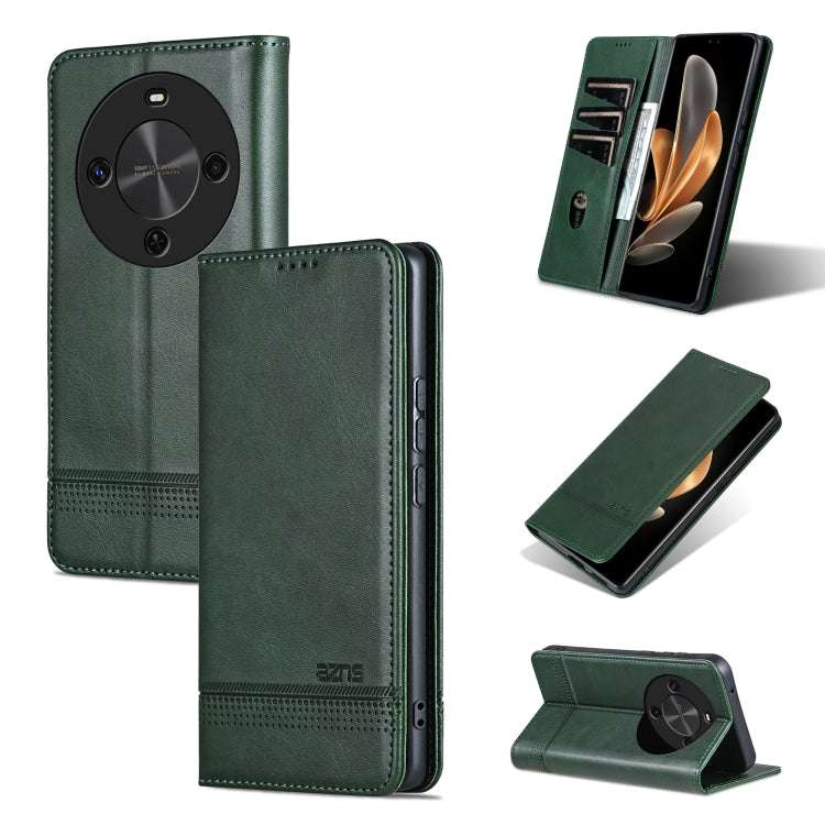 AZNS Custodia per telefono in pelle a conchiglia con struttura in vitello magnetico, For Huawei Mate 70 Pro / 70 Pro+, For Huawei Mate 70, For Huawei nova 13 Pro, For Huawei Maimang 30
