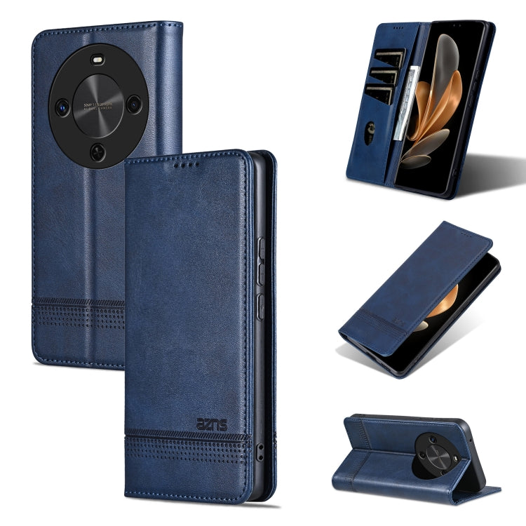 AZNS Custodia per telefono in pelle a conchiglia con struttura in vitello magnetico, For Huawei Mate 70 Pro / 70 Pro+, For Huawei Mate 70, For Huawei nova 13 Pro, For Huawei Maimang 30