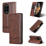 AZNS Custodia per telefono in pelle a conchiglia con struttura in vitello magnetico, For Huawei Mate 70 Pro / 70 Pro+, For Huawei Mate 70, For Huawei nova 13 Pro, For Huawei Maimang 30