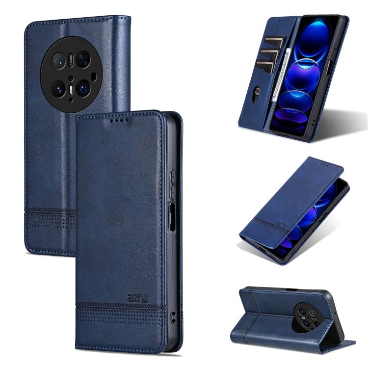 AZNS Custodia per telefono in pelle a conchiglia con struttura in vitello magnetico, For Huawei Mate 70 Pro / 70 Pro+, For Huawei Mate 70, For Huawei nova 13 Pro, For Huawei Maimang 30