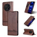 AZNS Custodia per telefono in pelle a conchiglia con struttura in vitello magnetico, For Huawei Mate 70 Pro / 70 Pro+, For Huawei Mate 70, For Huawei nova 13 Pro, For Huawei Maimang 30