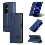 AZNS Custodia per telefono in pelle a conchiglia con struttura in vitello magnetico, For Huawei Nova 14 Ultra, For Huawei Nova 14 Pro, For Huawei Nova 14, For Huawei Enjoy 80