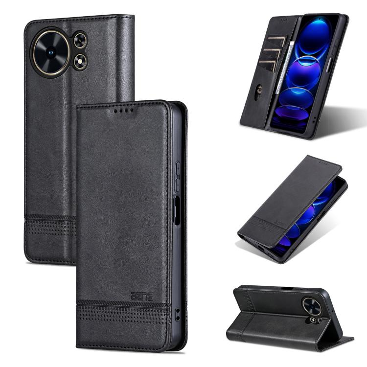 AZNS Custodia per telefono in pelle a conchiglia con struttura in vitello magnetico, For Huawei Nova 16 SE 5G, For Huawei Mate 80 Pro Max, For Huawei Mate 80 / 80 Pro, For Huawei Maimang 40 5G