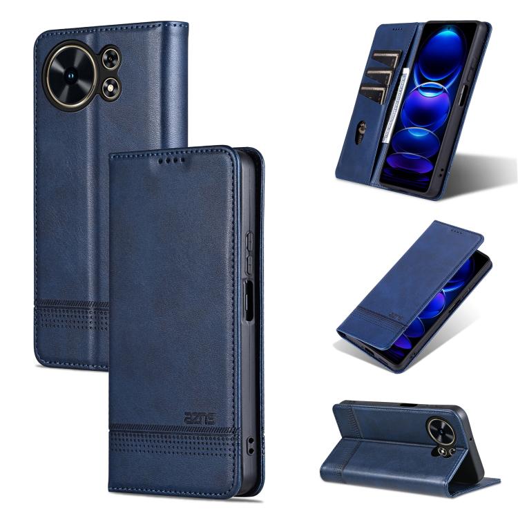 AZNS Custodia per telefono in pelle a conchiglia con struttura in vitello magnetico, For Huawei Nova 16 SE 5G, For Huawei Mate 80 Pro Max, For Huawei Mate 80 / 80 Pro, For Huawei Maimang 40 5G