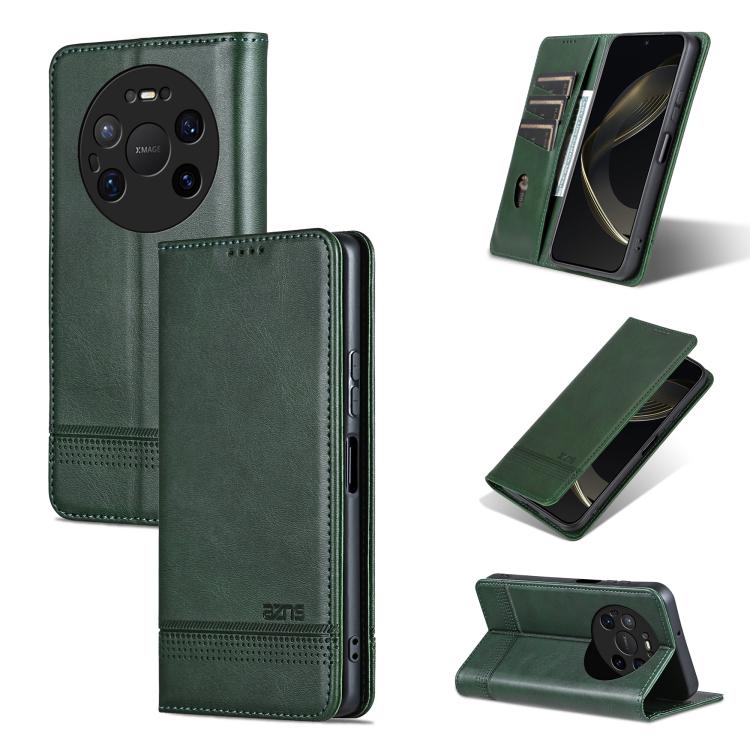 AZNS Custodia per telefono in pelle a conchiglia con struttura in vitello magnetico, For Huawei Nova 16 SE 5G, For Huawei Mate 80 Pro Max, For Huawei Mate 80 / 80 Pro, For Huawei Maimang 40 5G