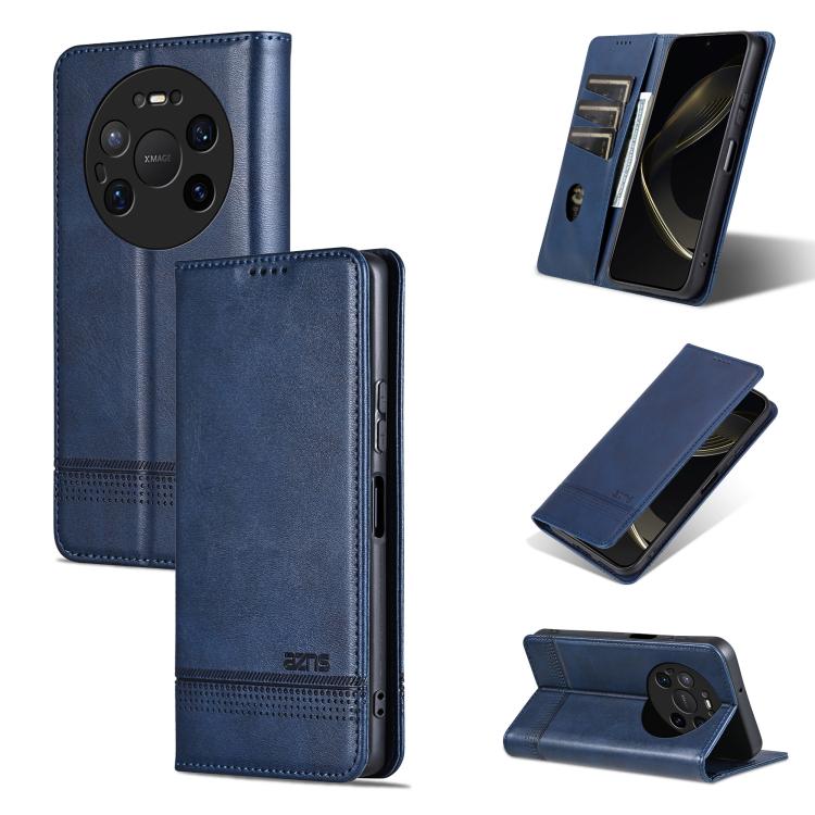 AZNS Custodia per telefono in pelle a conchiglia con struttura in vitello magnetico, For Huawei Nova 16 SE 5G, For Huawei Mate 80 Pro Max, For Huawei Mate 80 / 80 Pro, For Huawei Maimang 40 5G