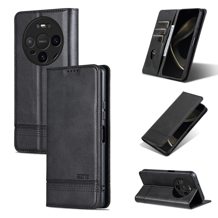 AZNS Custodia per telefono in pelle a conchiglia con struttura in vitello magnetico, For Huawei Nova 16 SE 5G, For Huawei Mate 80 Pro Max, For Huawei Mate 80 / 80 Pro, For Huawei Maimang 40 5G