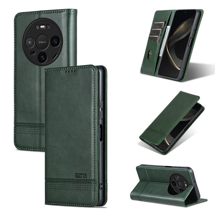 AZNS Custodia per telefono in pelle a conchiglia con struttura in vitello magnetico, For Huawei Nova 16 SE 5G, For Huawei Mate 80 Pro Max, For Huawei Mate 80 / 80 Pro, For Huawei Maimang 40 5G