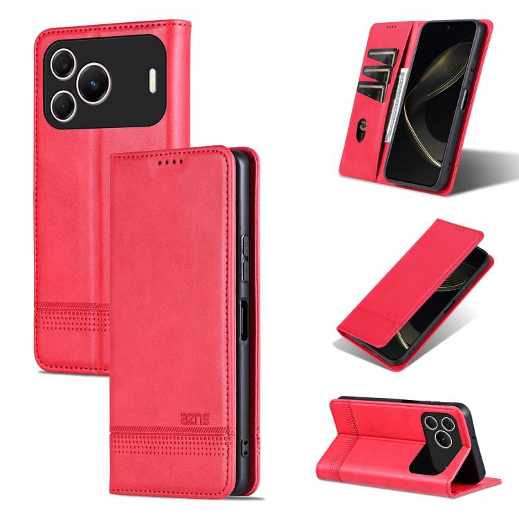 AZNS Custodia per telefono in pelle a conchiglia con struttura in vitello magnetico, For Huawei Nova 16 SE 5G, For Huawei Mate 80 Pro Max, For Huawei Mate 80 / 80 Pro, For Huawei Maimang 40 5G