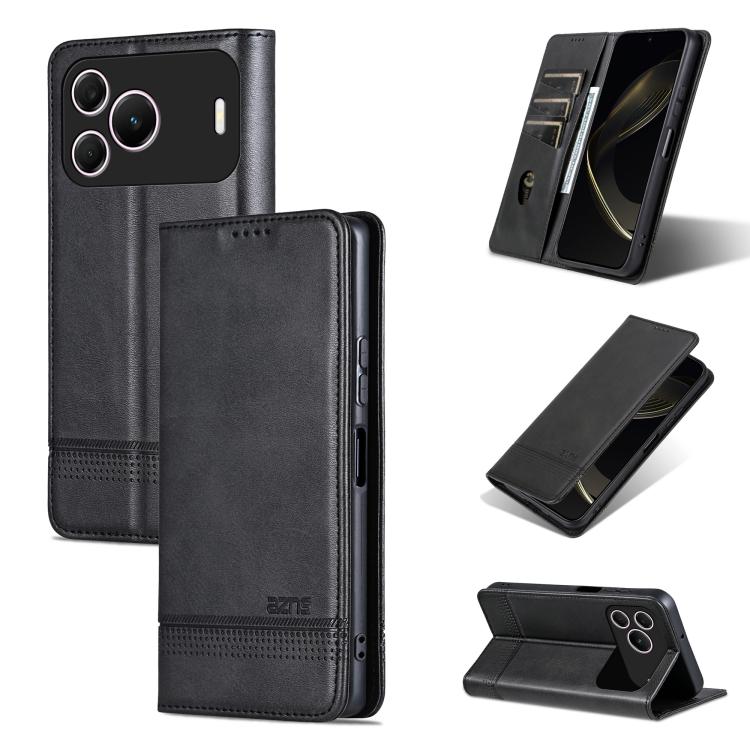 AZNS Custodia per telefono in pelle a conchiglia con struttura in vitello magnetico, For Huawei Nova 16 SE 5G, For Huawei Mate 80 Pro Max, For Huawei Mate 80 / 80 Pro, For Huawei Maimang 40 5G
