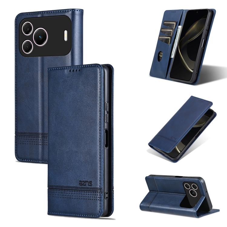 AZNS Custodia per telefono in pelle a conchiglia con struttura in vitello magnetico, For Huawei Nova 16 SE 5G, For Huawei Mate 80 Pro Max, For Huawei Mate 80 / 80 Pro, For Huawei Maimang 40 5G